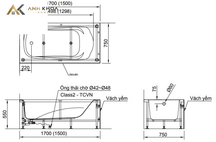 ban ve bon tam yem Inax FBV -1502SR, FBV - 1502L