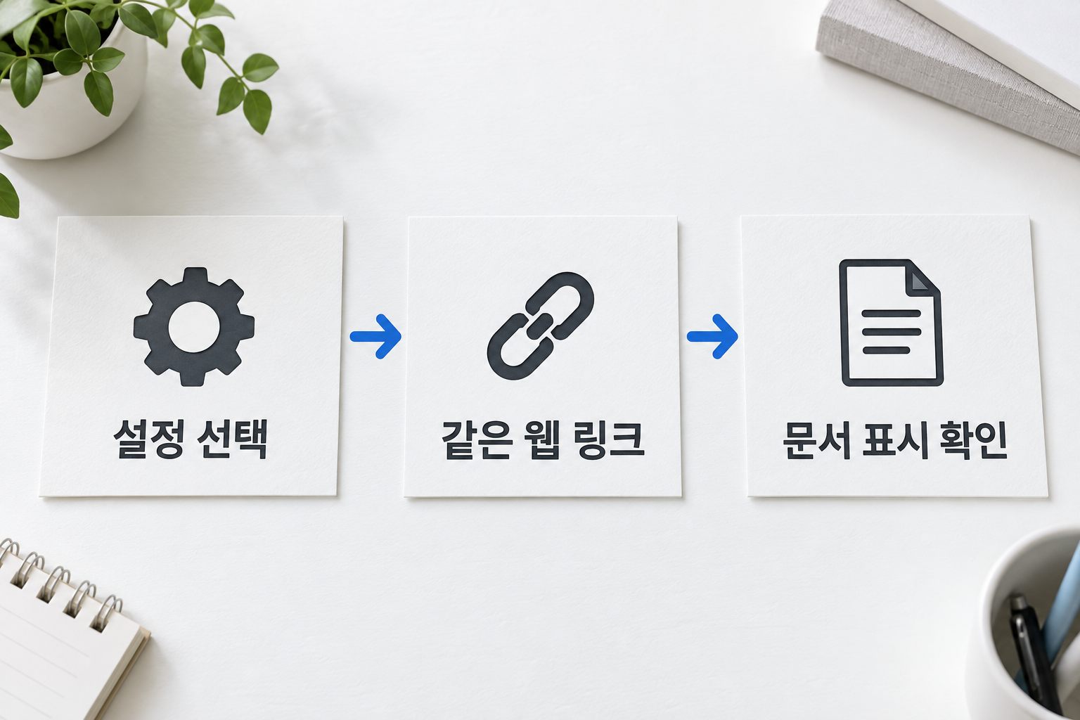 설정 변경 후 원래 웹페이지의 같은 PDF 링크를 다시 눌러 확인하는 순서