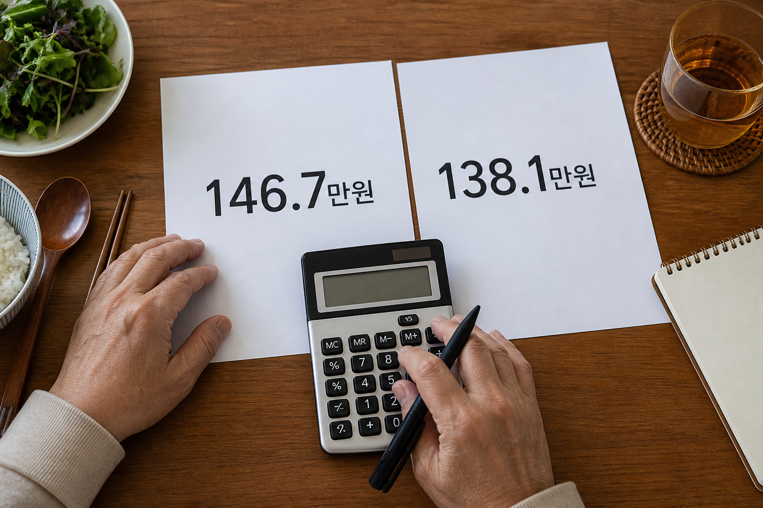 3억원 대출의 고정 4.2%와 변동 3.7% 시작 월 상환액 계산
