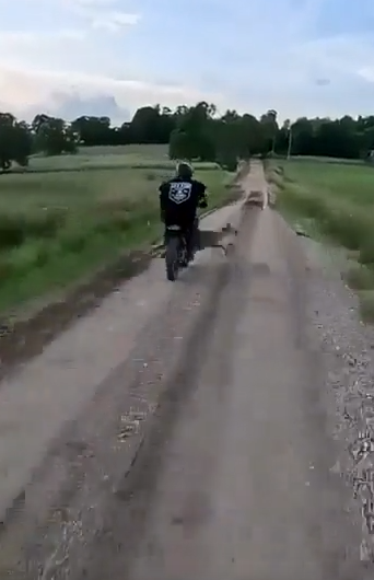 El motorista no lo vio venir
