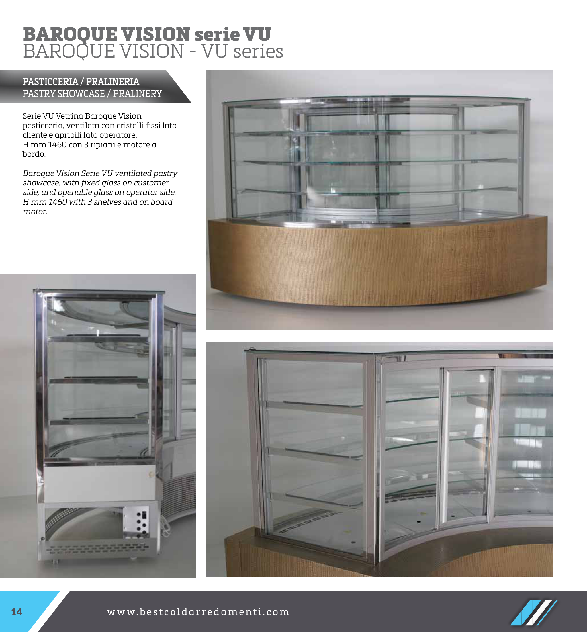 Schiță tehnică Baroque Vision VU (H 1460 mm, motor încorporat)