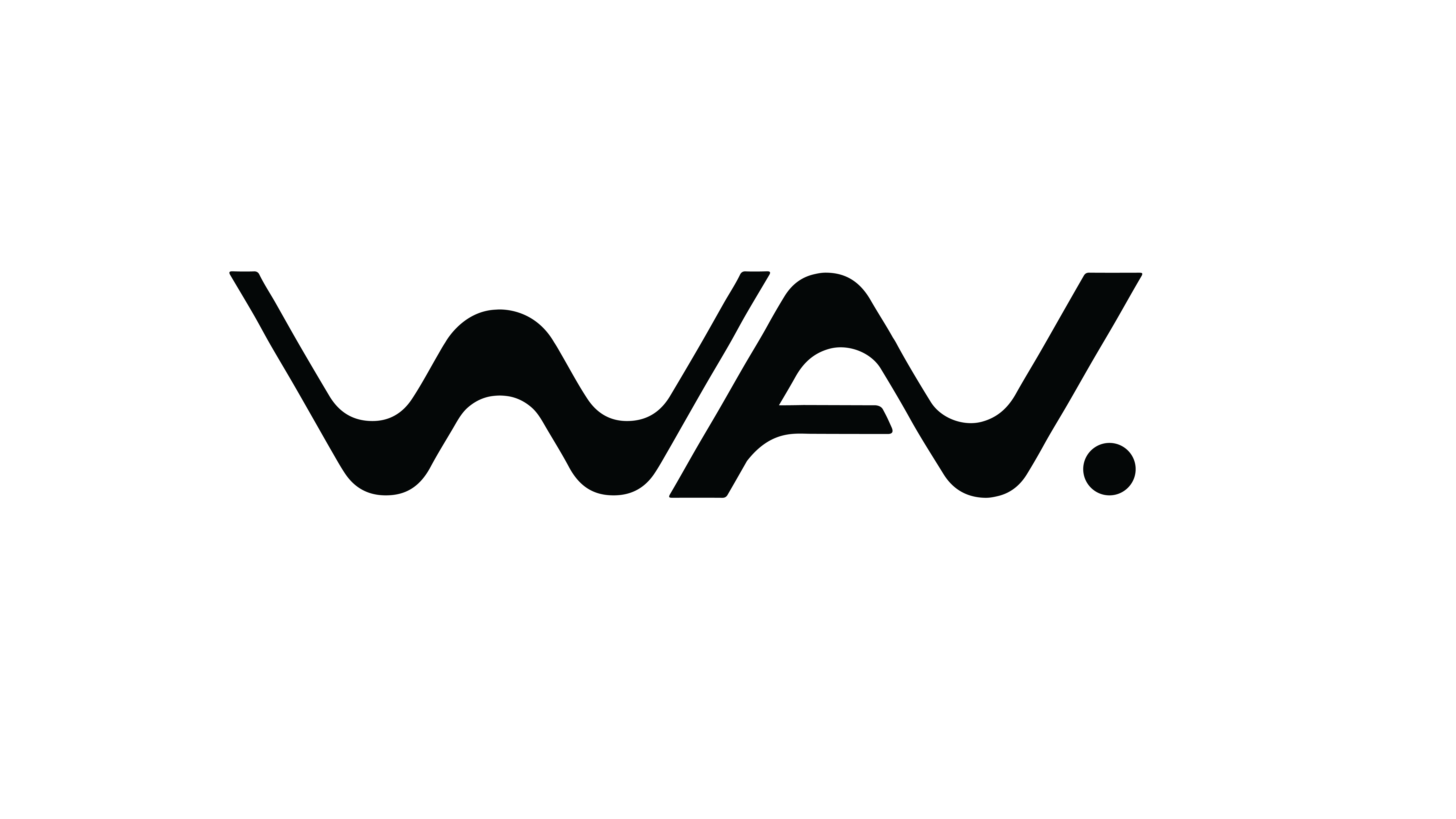WAV. logo — mono on paper