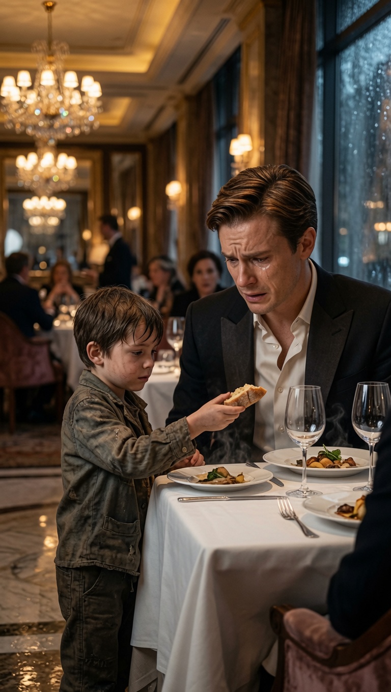A Poor Boy Walked Into A Luxury Restaurant… And Changed A Billionaire’s Life In Seconds
