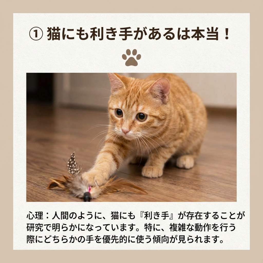猫にも利き手がある?性別で異なる傾向を解説 - Image 3
