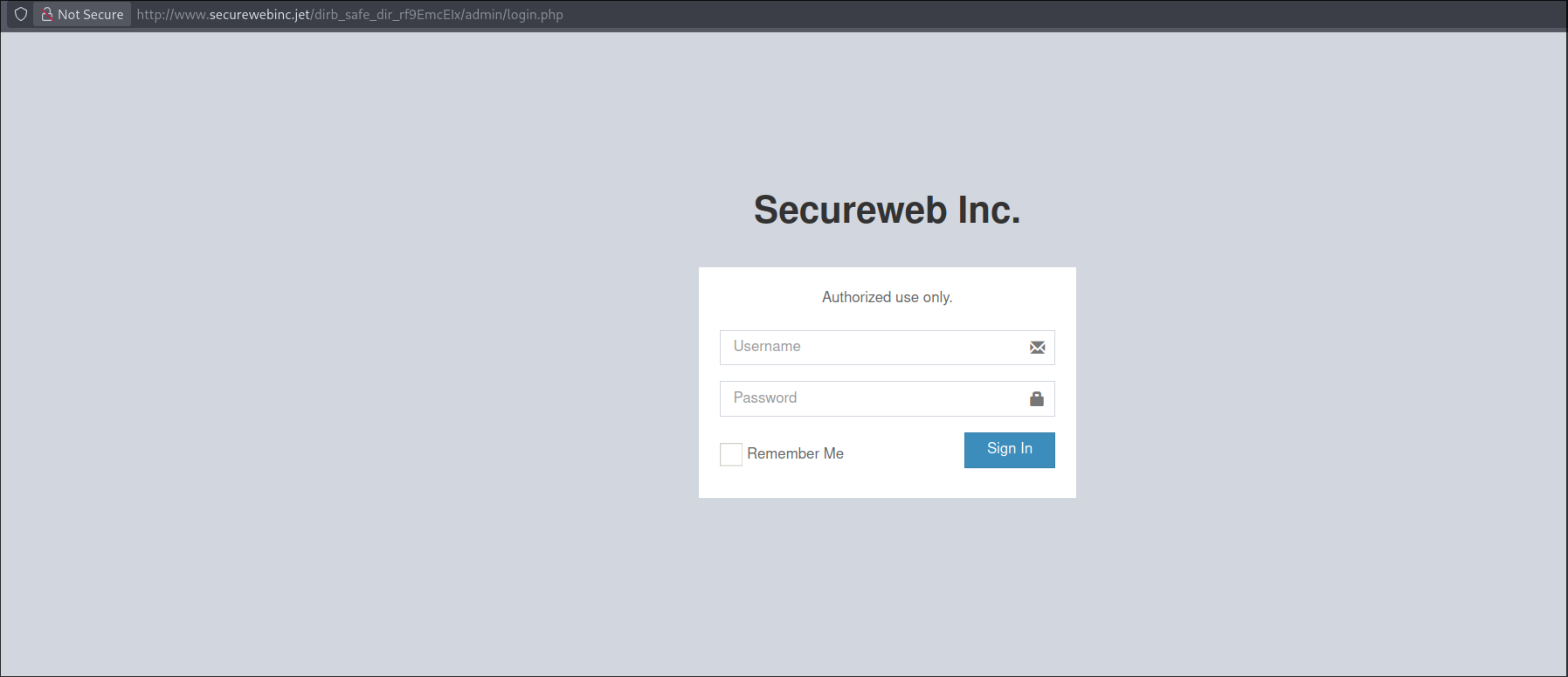 Admin panel stats page