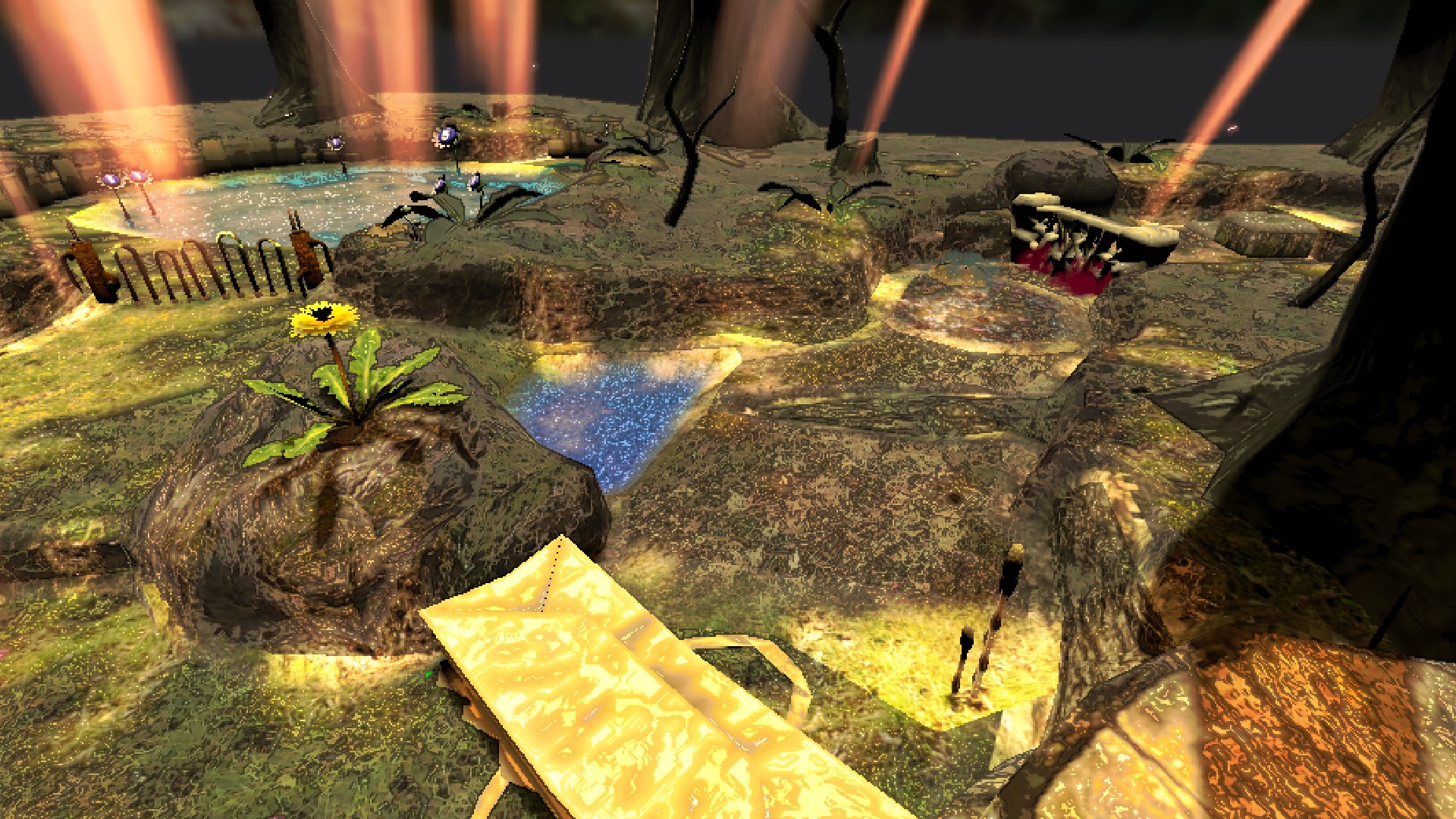 Crushable Bag, Electric Gate, and Poison Gate near fire exit. (White Flower Garden)