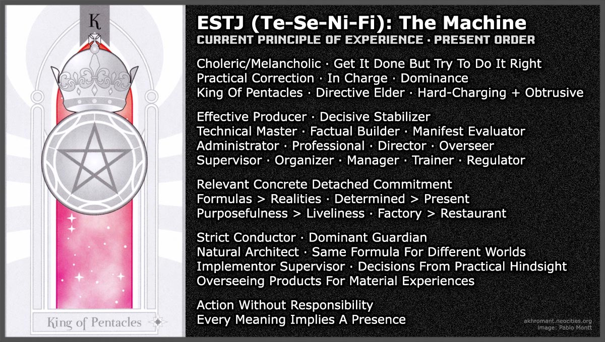 ESTJ (Te-Se-Ni-Fi)