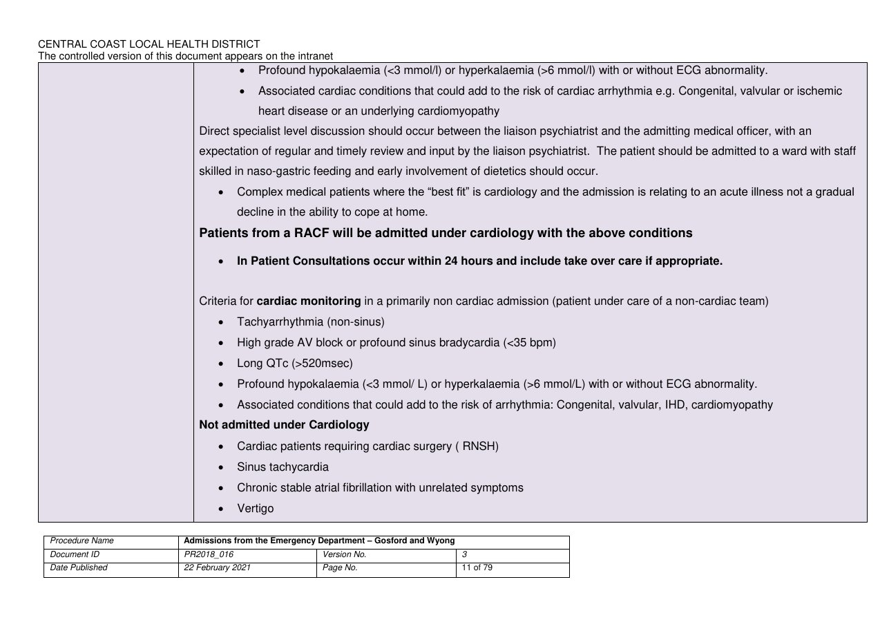 Admission Criteria CCLHD page 11 of 79