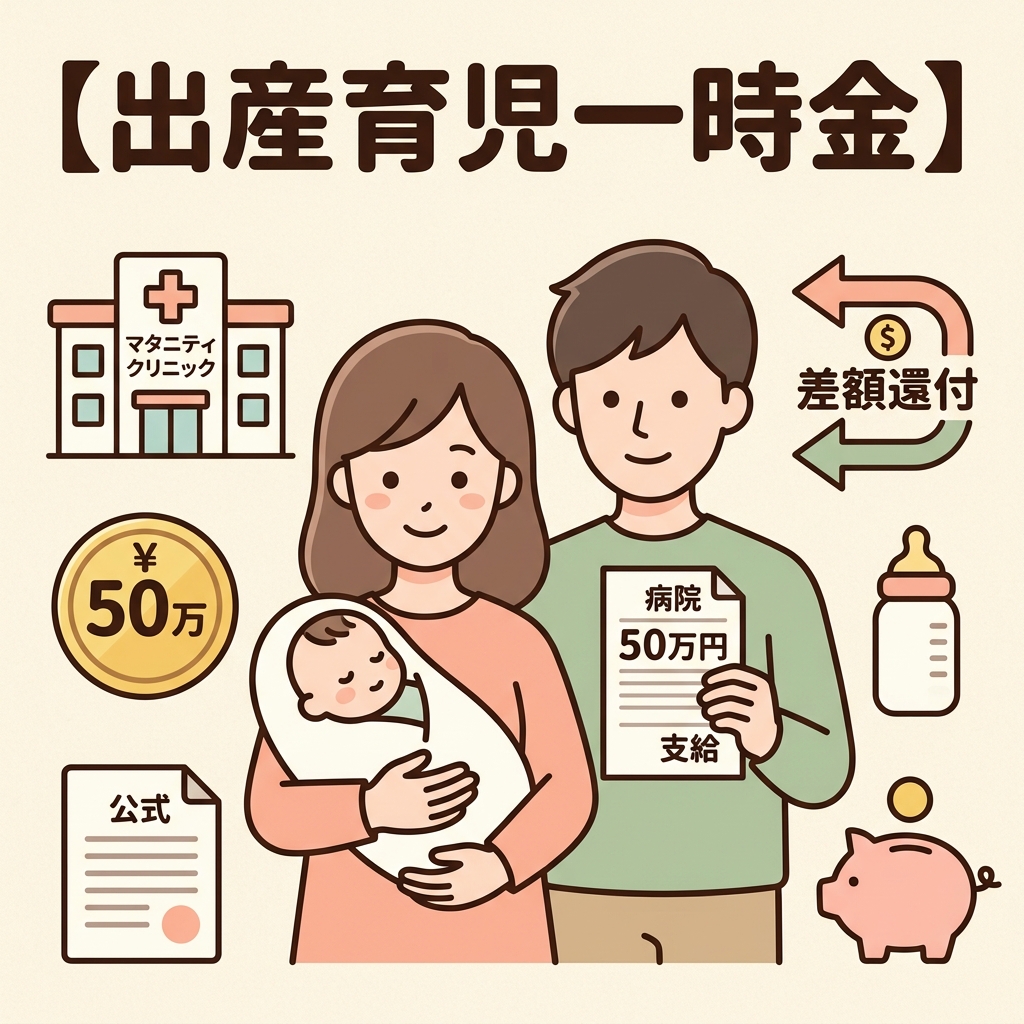 【出産育児一時金】50万円直接支払制度と差額還付ガイド