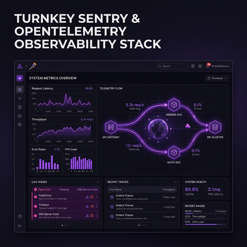 Turnkey Sentry & OpenTelemetry Observability Stack