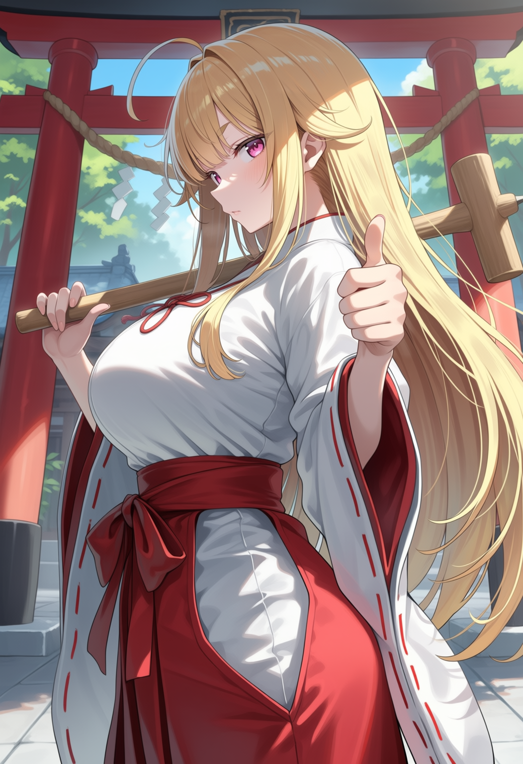 Yuiko, for the theme SHRINE MAIDENS, by hairpullguy!