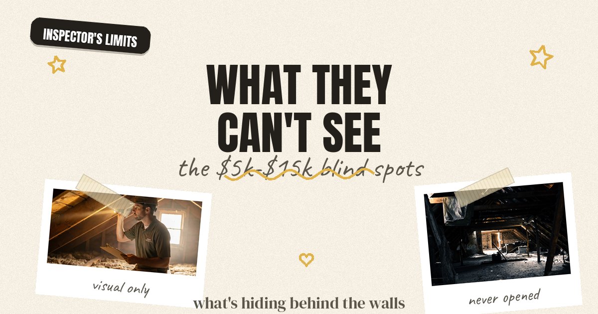 What Home Inspectors Miss: The Blind Spots That Cost Buyers Thousands