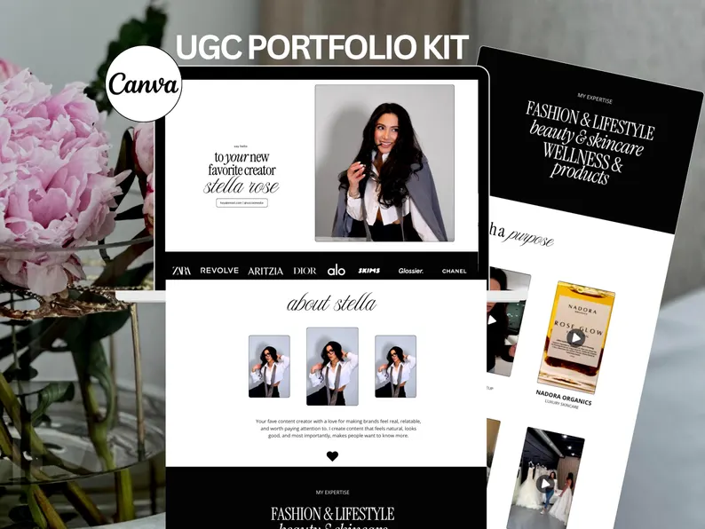 UGC Portfolio Kit — Luxury Canva Templates