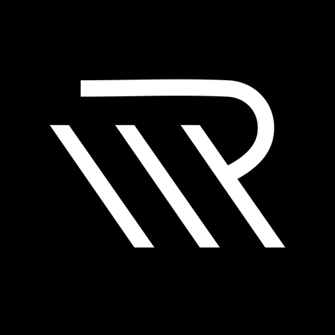 Raised Media mark on black, favicon version