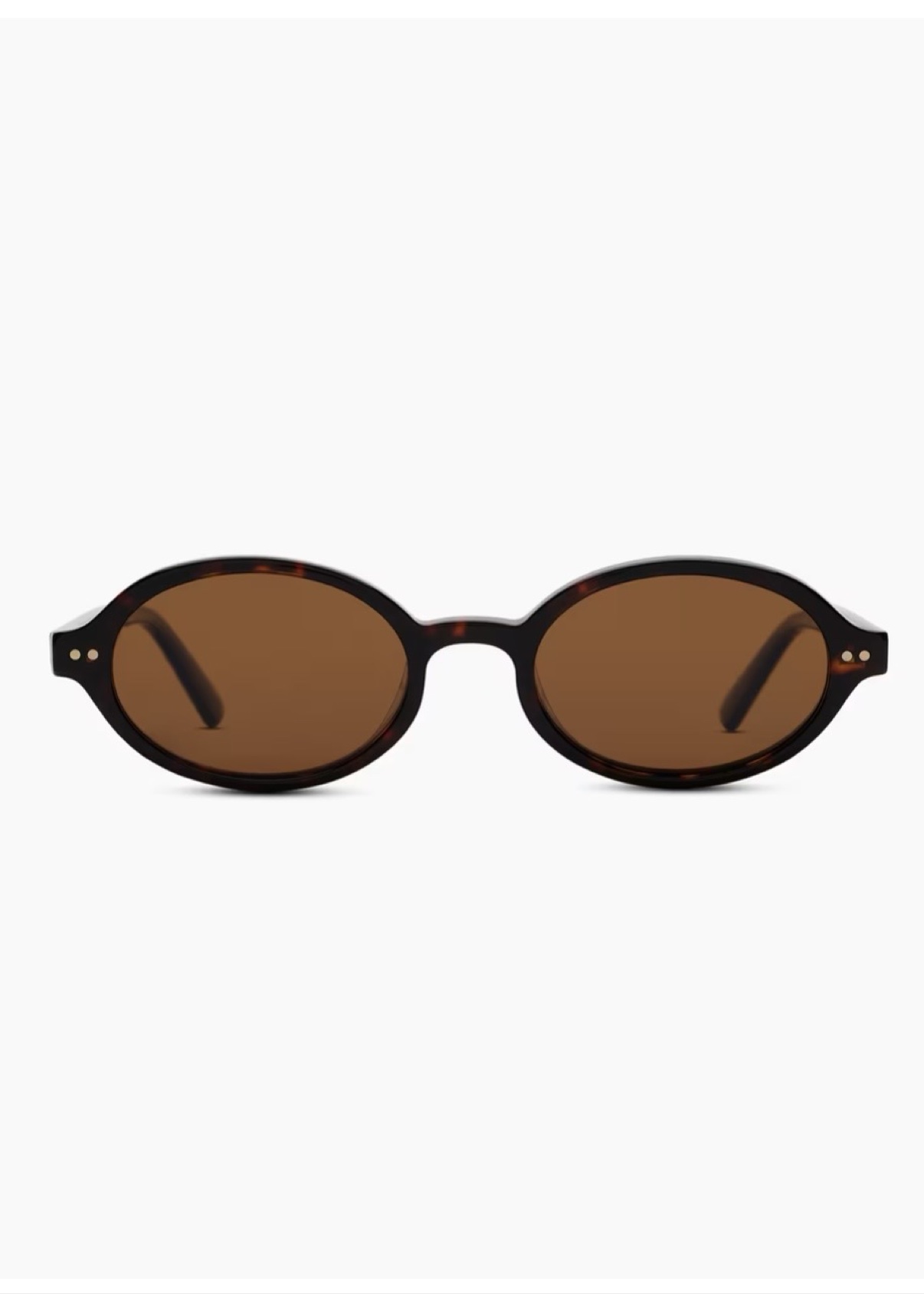 Lunettes de soleil ovales Mallorca Quince, écaille