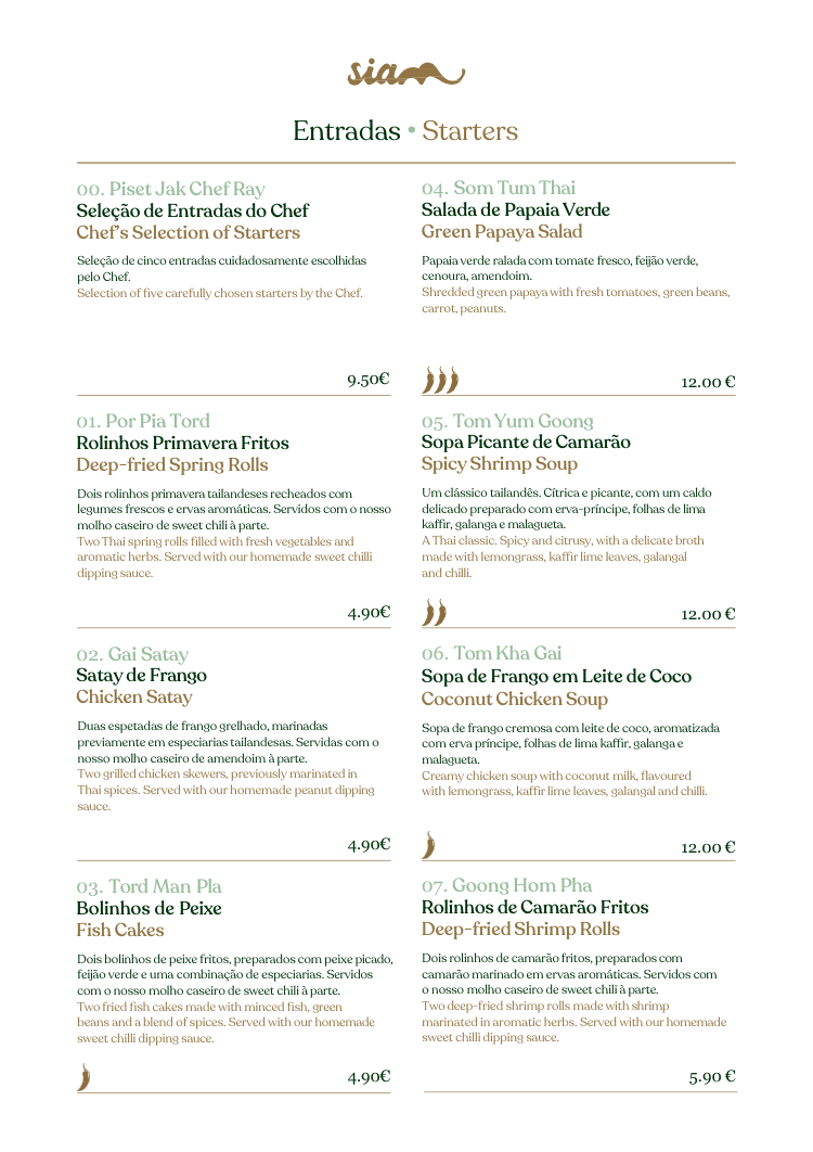 Menu Siam Thai — Página 3
