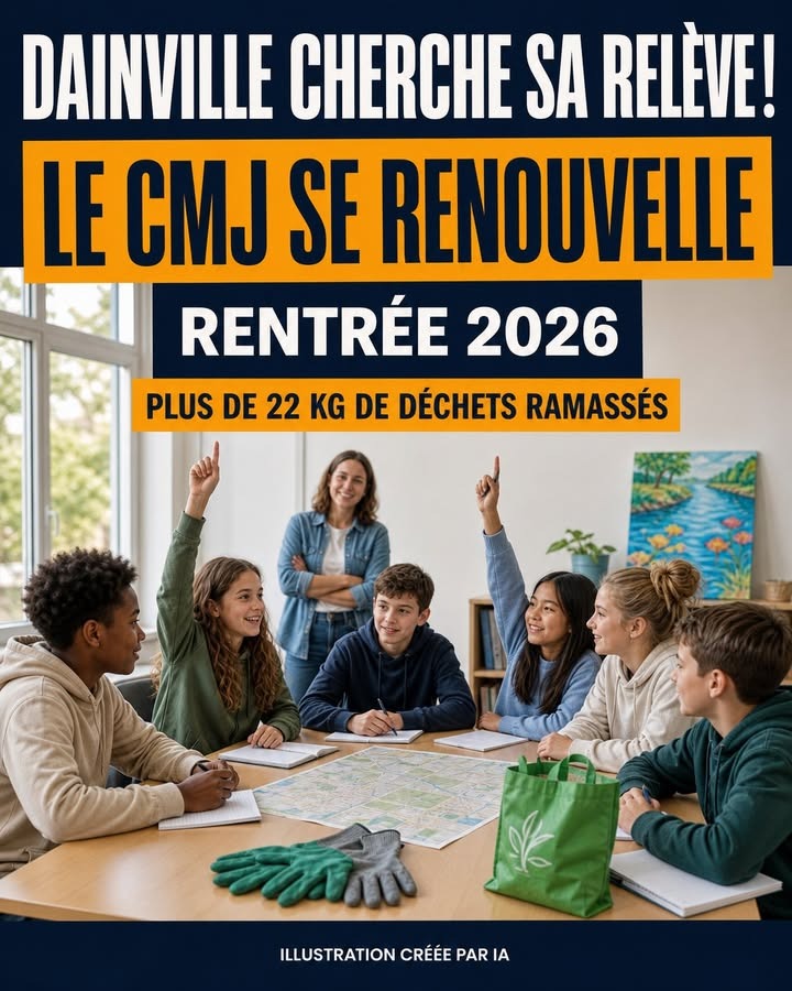 Des élèves et une enseignante discutent autour d'une table avec une carte, des gants et un sac, dans une salle de classe lumineuse.
