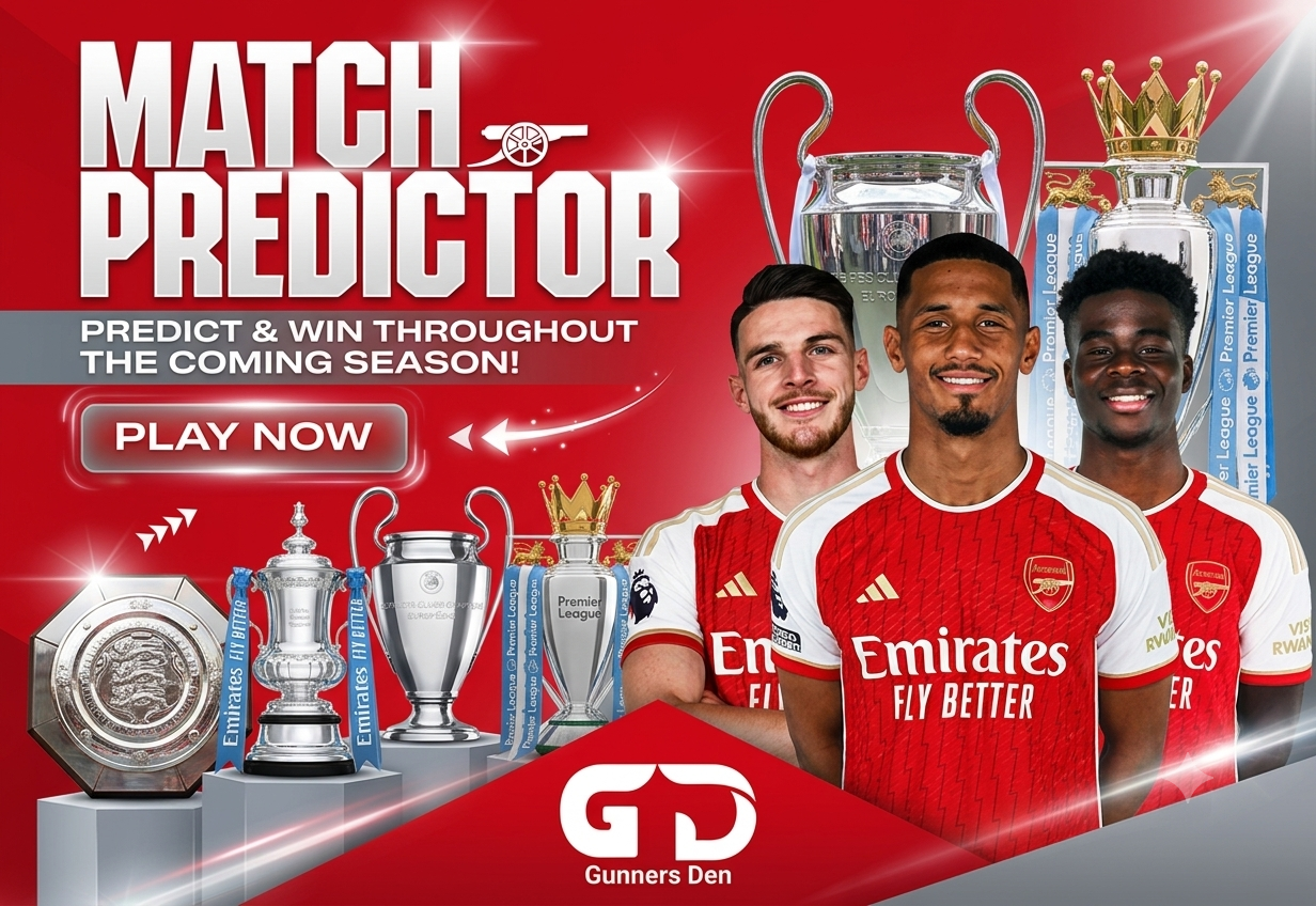 🔥 Arsenal Predict & Win Is Back: Predict Every Arsenal Match This Season and Win $25 Every Game!