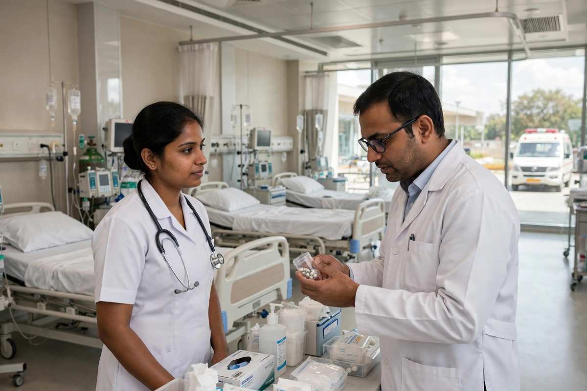 रेलवे अस्पताल में कार्यरत नर्स और पैरामेडिकल स्टाफ