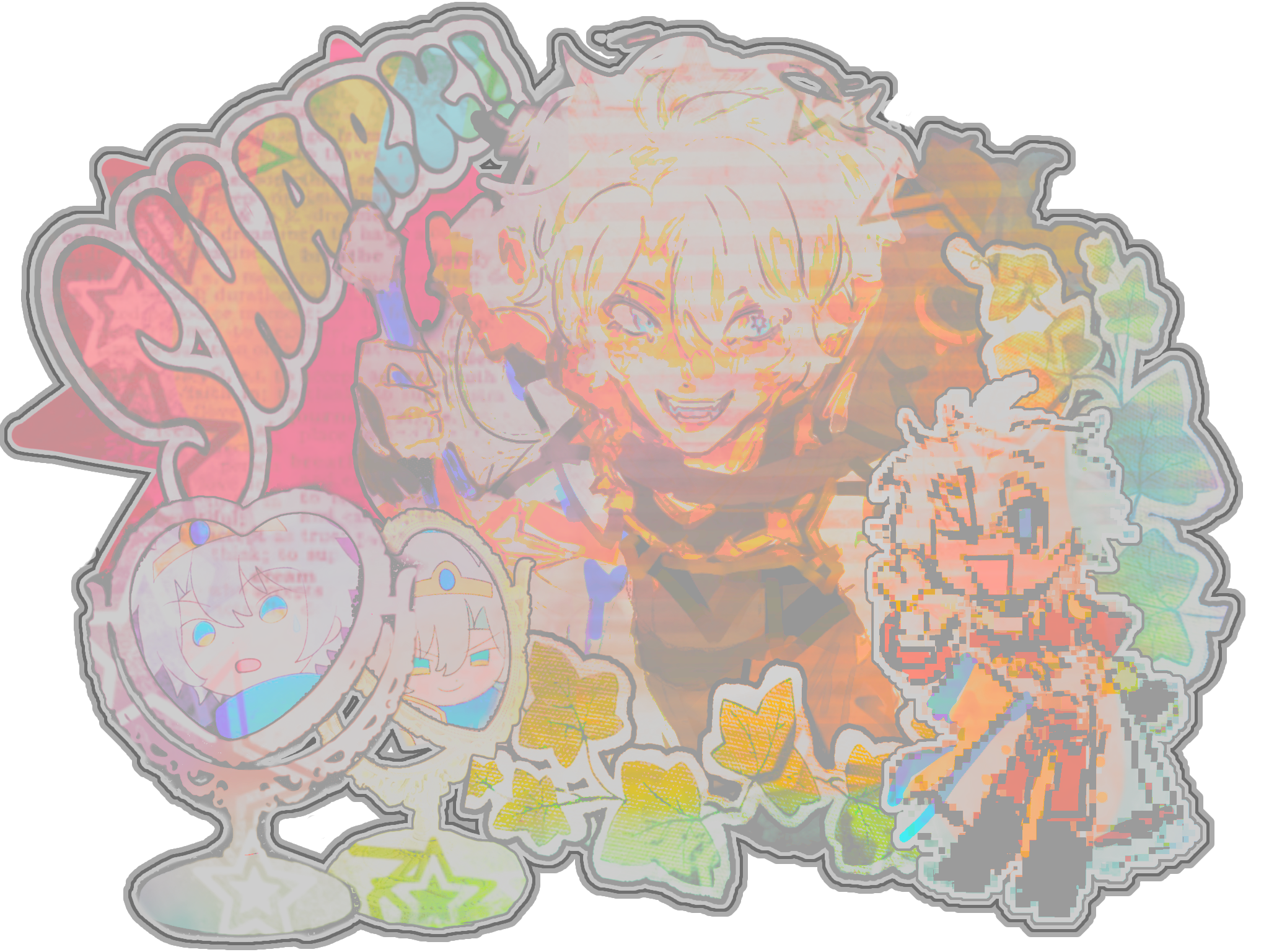 MAIN DRAWING WAS MADE BY ME HI HEY HAIAIIII!!!!!!