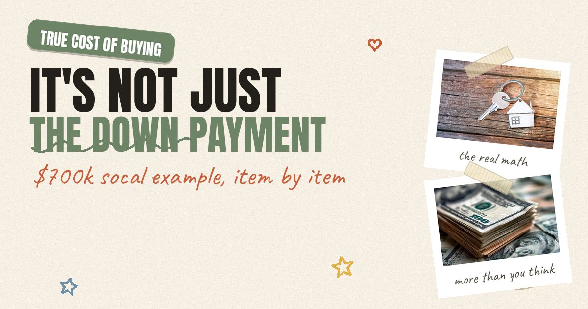 The Real Cash You Need to Buy a Home in SoCal (It's Not Just the Down Payment)