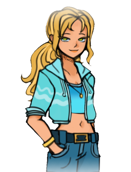 Fanart of a Bridgette Redesign; ac kittarouu