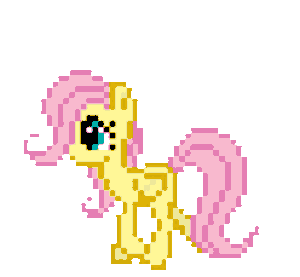 fluttershy walking