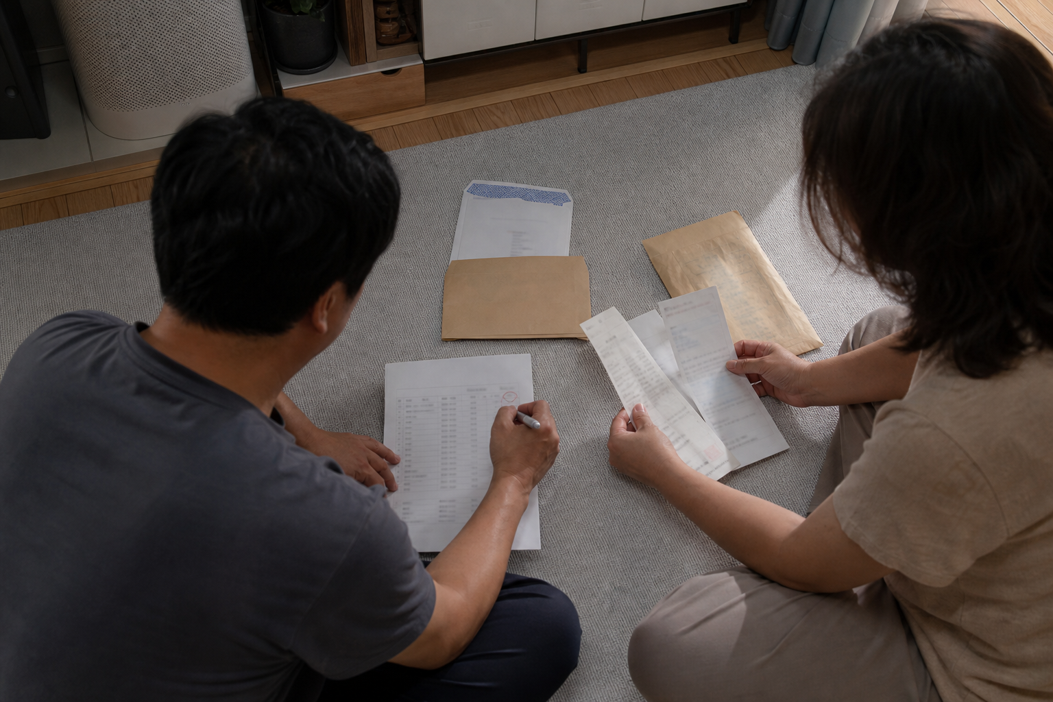 부양가족 의료비 기부금 과다공제 여부와 귀속연도를 먼저 대조하는 가족
