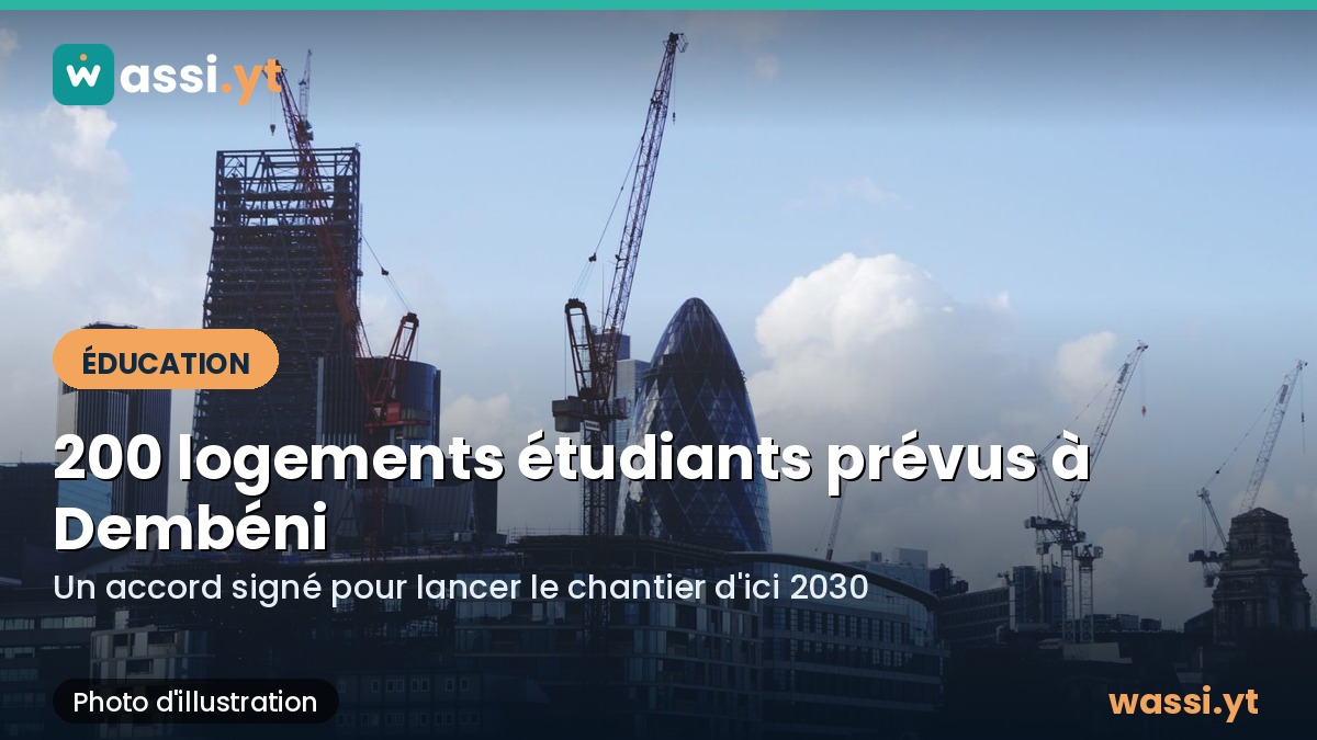 200 logements étudiants prévus près du campus de Dembéni : un accord signé cette semaine