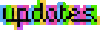 A rainbow and cute gif that says Updates