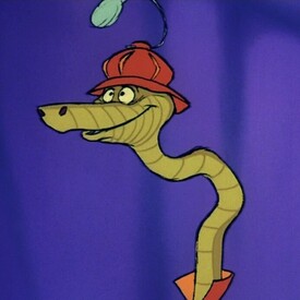Snakes don't walk, they slither. Hmph. So there.