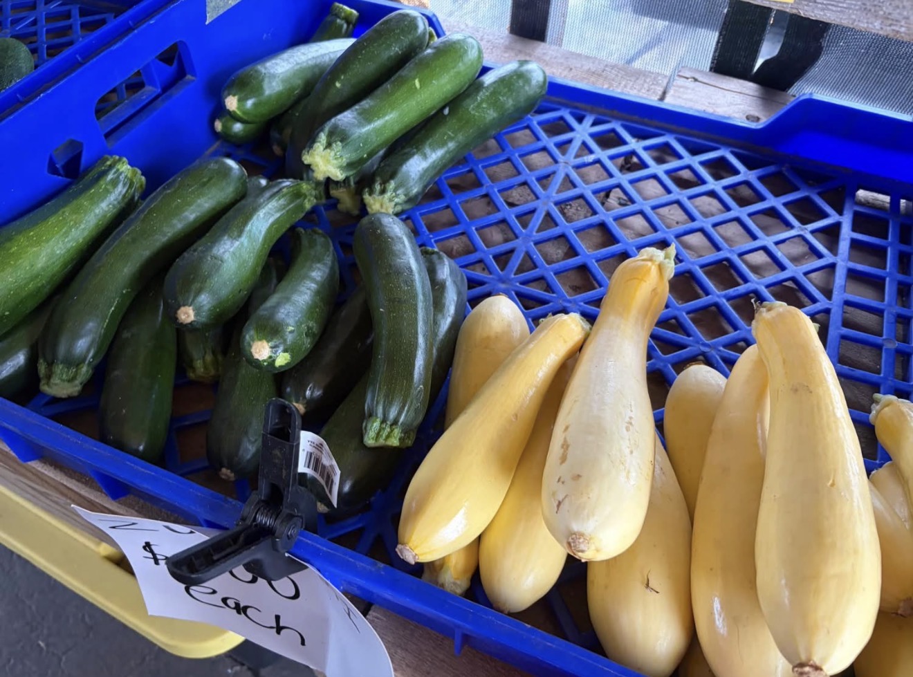 The daily spread at DJ's Fresh Market farm stand, Appleton WI