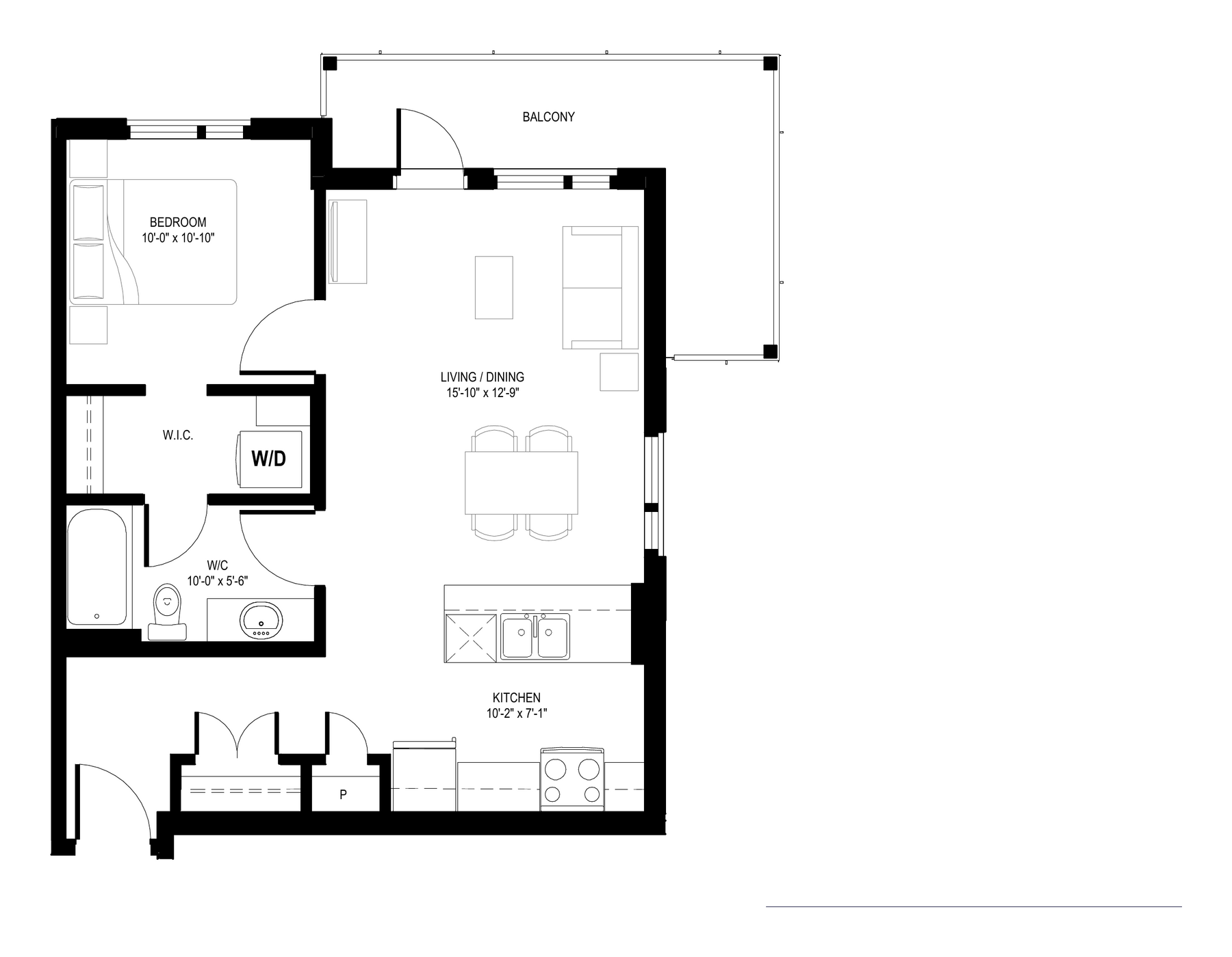 Suite A1 floor plan
