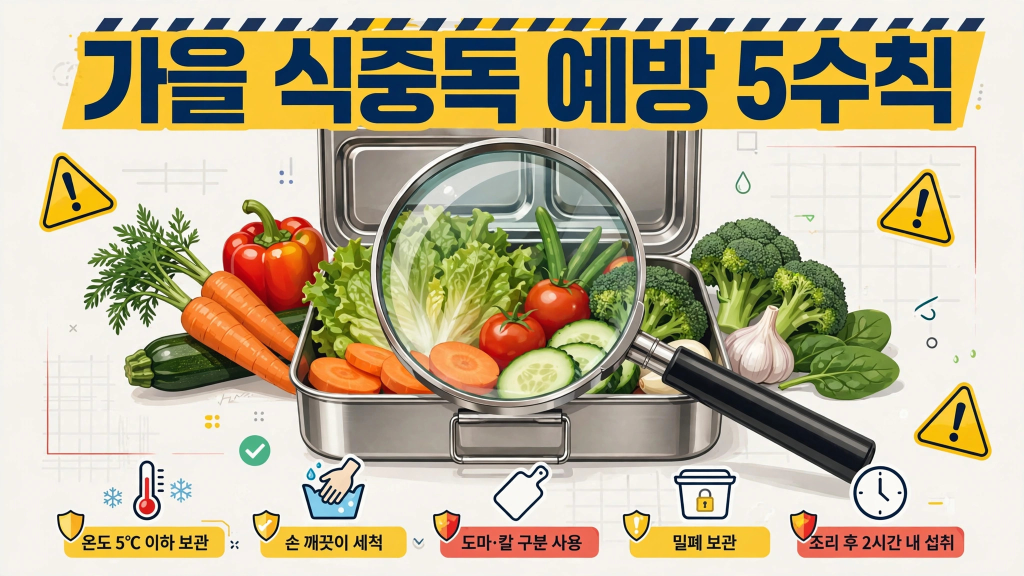 가을철 식중독 예방