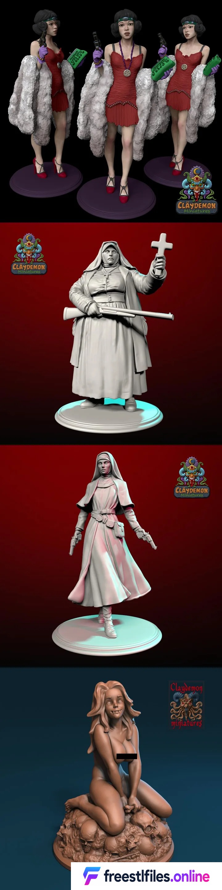 Claydemon Miniatures June 2026 STL Render