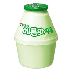 melon/green flavored milk