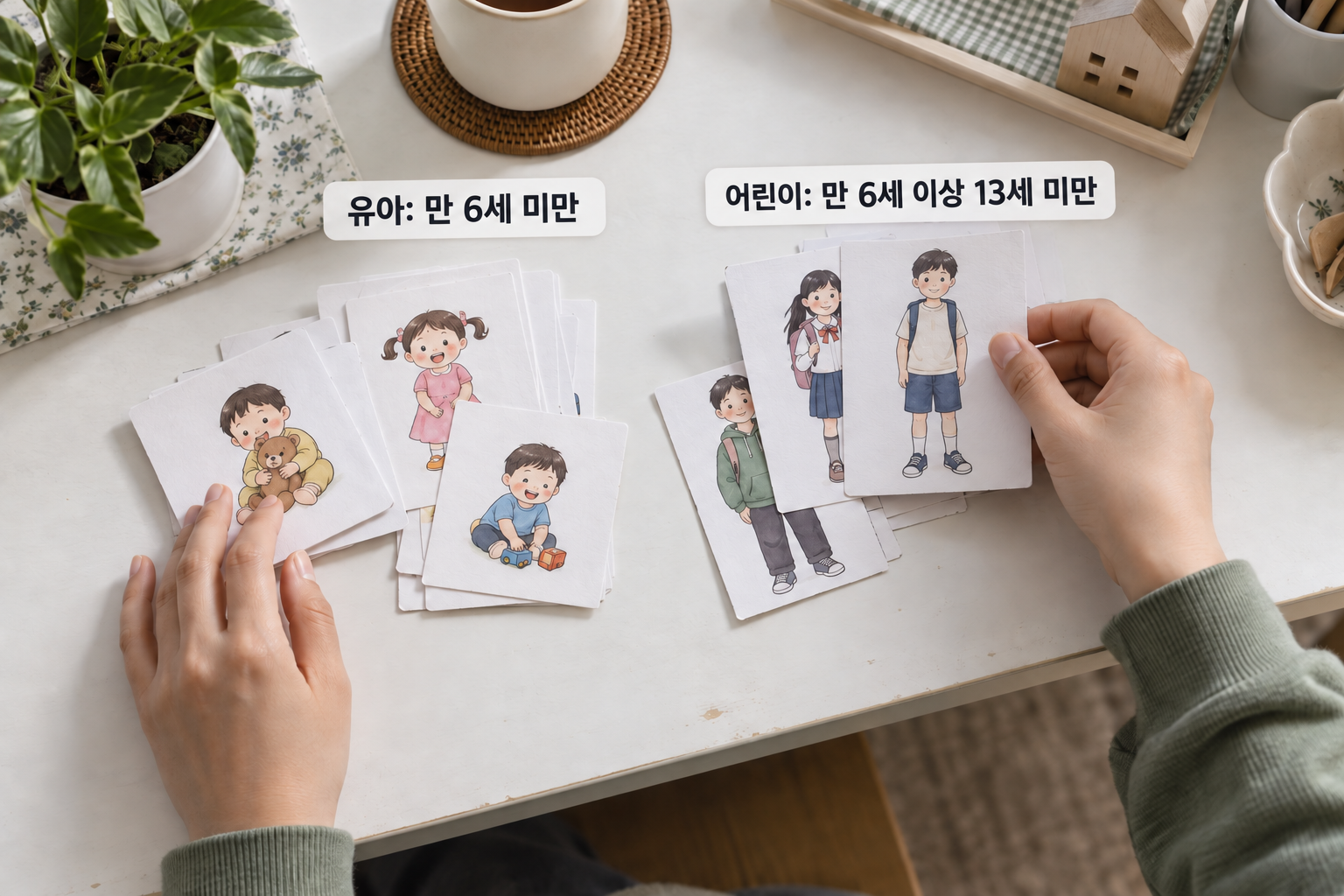 만 6세 미만 유아와 만 6세 이상 13세 미만 어린이의 연령 경계