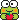keroppi eating an apple
