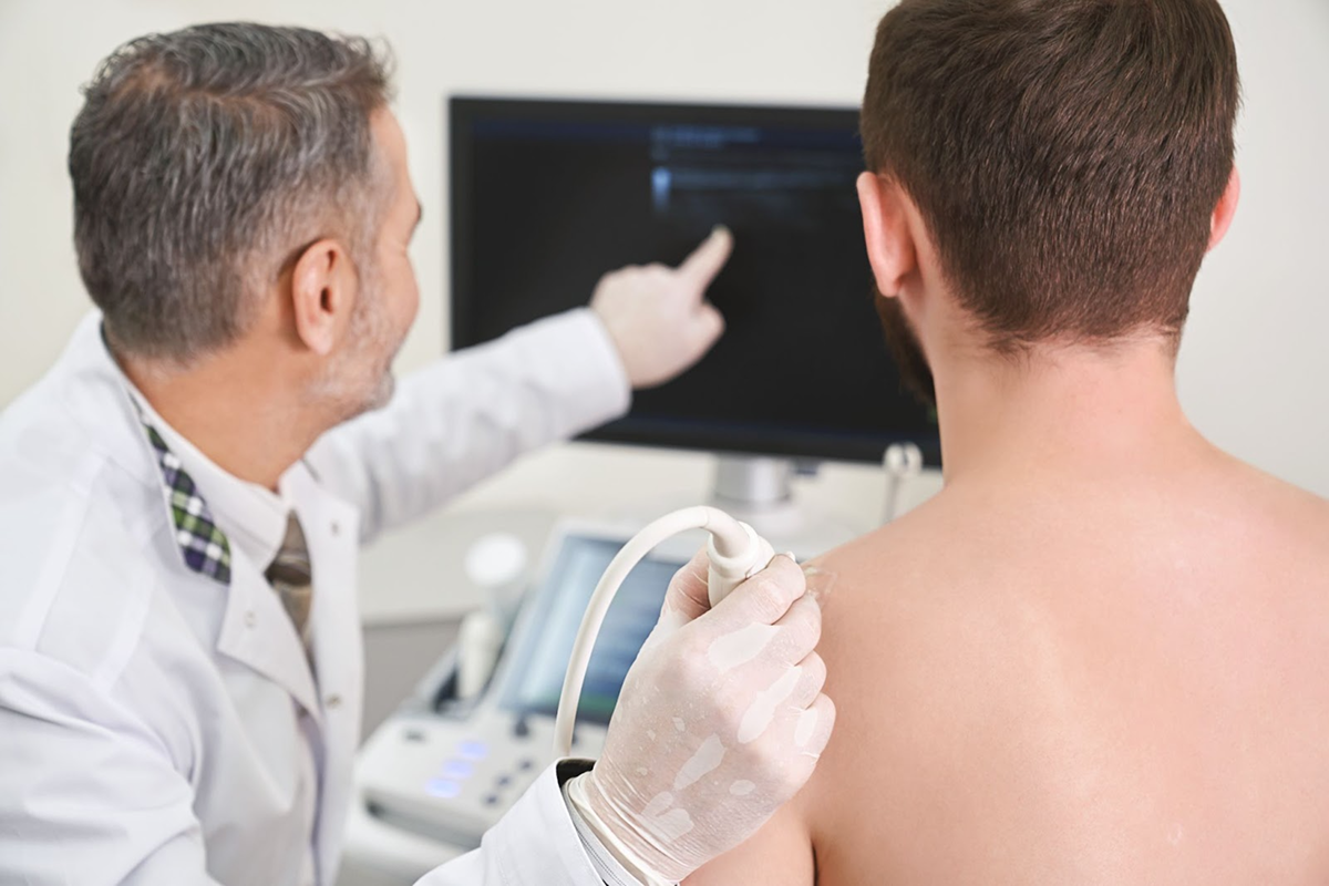 Both shoulders ultrasound scan at London Private Ultrasound