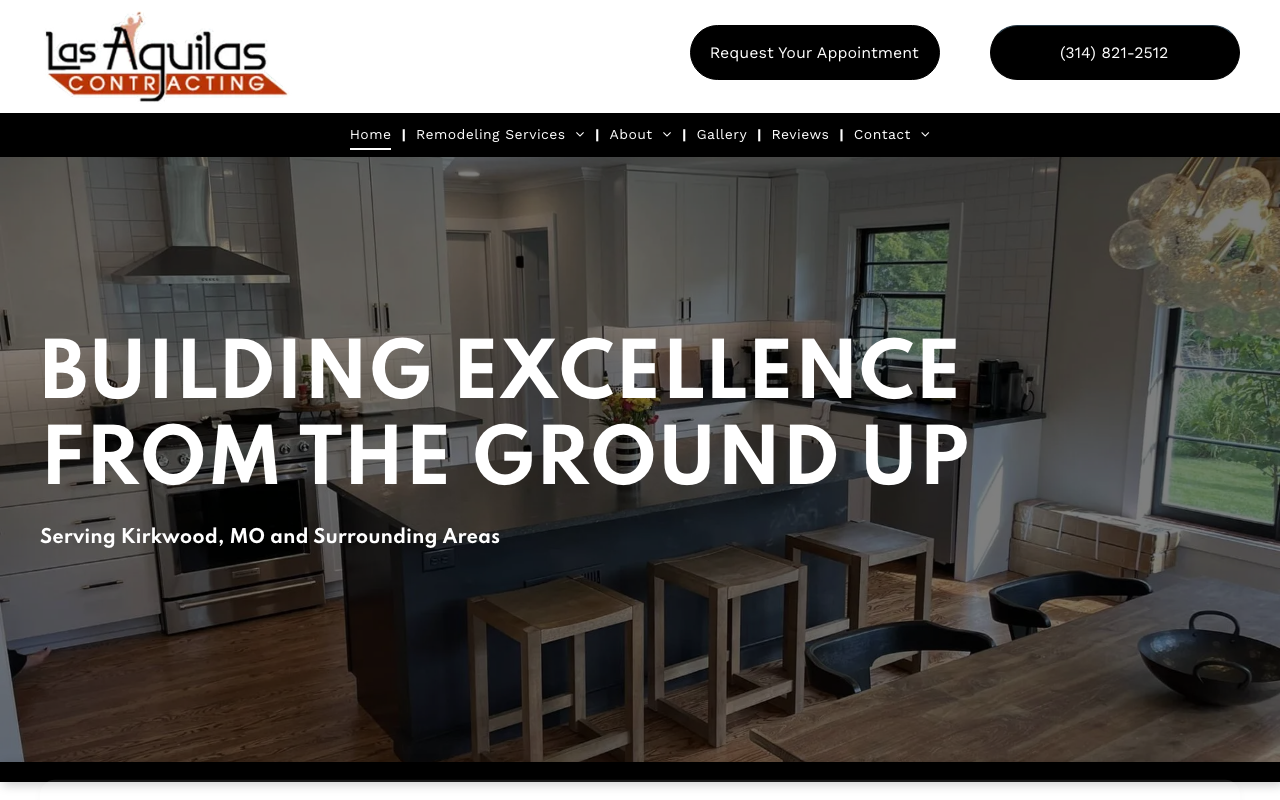 Las Aguilas Contracting homepage