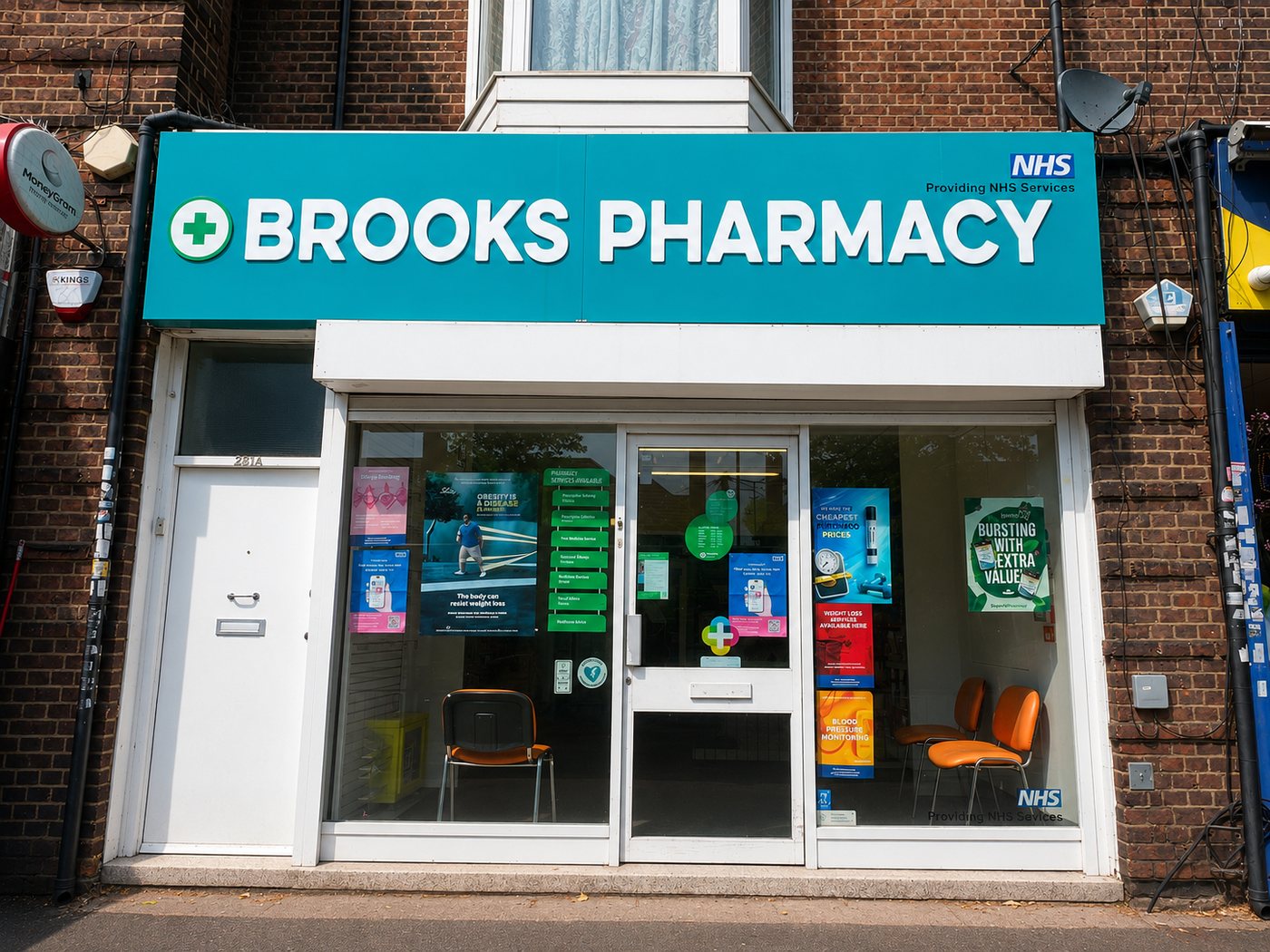 Romford Clinics private clinic exterior, Brooks Pharmacy, Wood Lane, Dagenham - travel, weight loss and ear wax clinic
