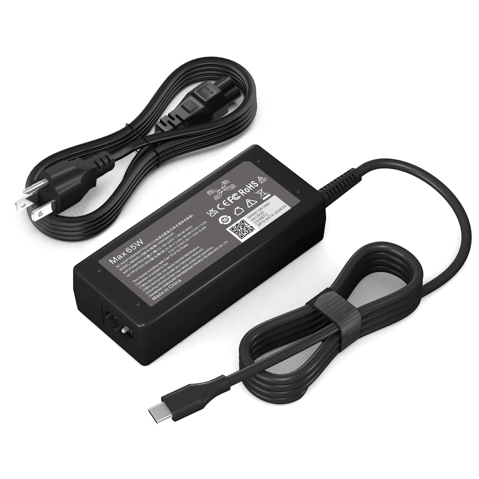 Replacement 65W USB C Laptop Charger Compatible with HP Chromebook and All 65W USB Type C Power Adapter