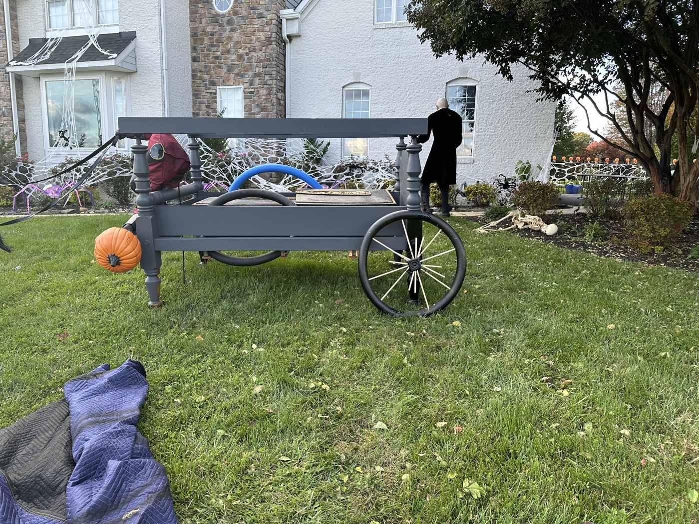 Finished homemade carriage wheel