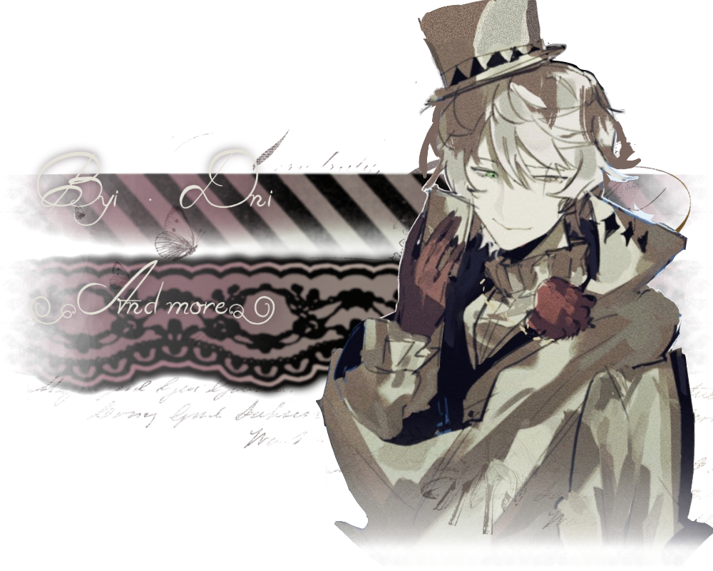 art by myaaea . the text says "Byi  .  Dni  (And more)"