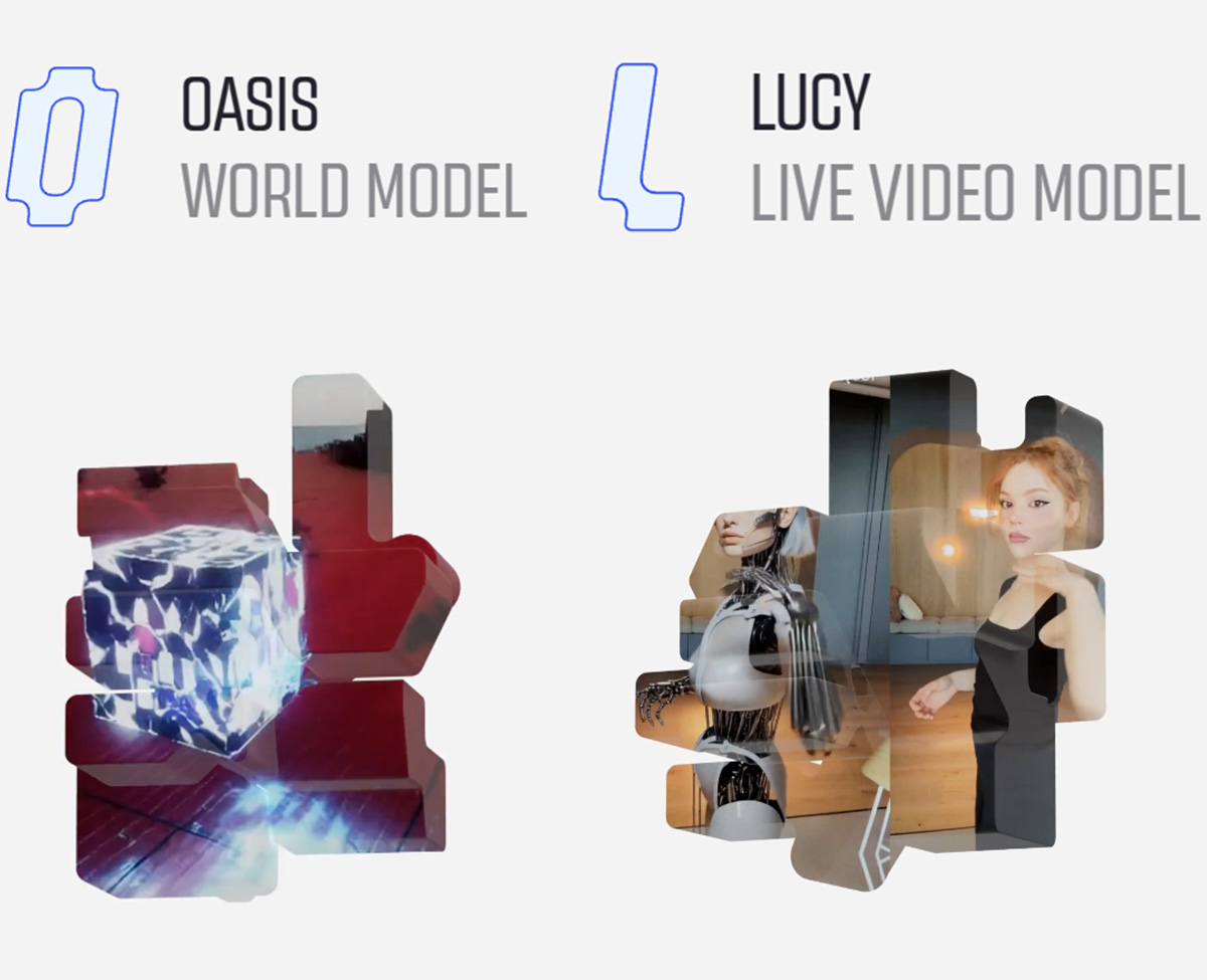 Decart graphic showing the Oasis and Lucy product families
