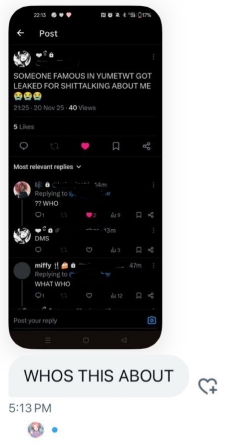 that one oomf whos too nosy