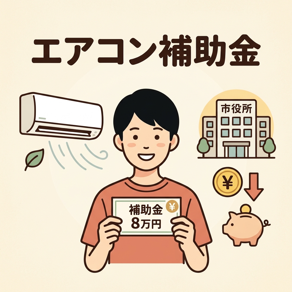 自治体の省エネ家電エアコン設置補助金申請ガイド