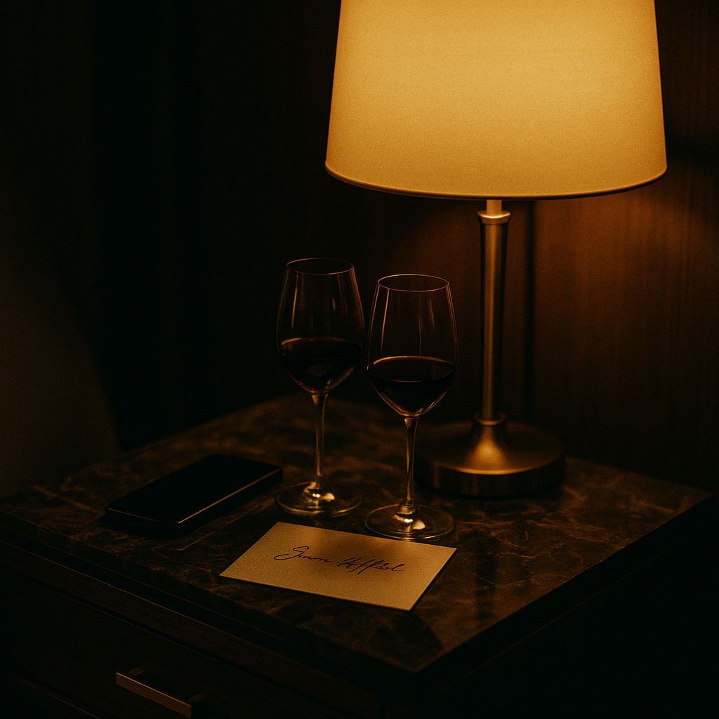 Intimate bedside scene