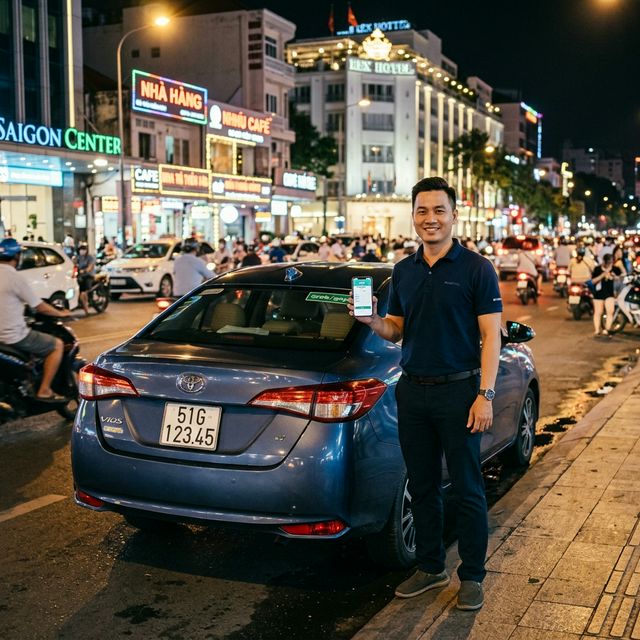 Tài xế lái xe hộ GOCheap đưa khách về an toàn tại Sài Gòn