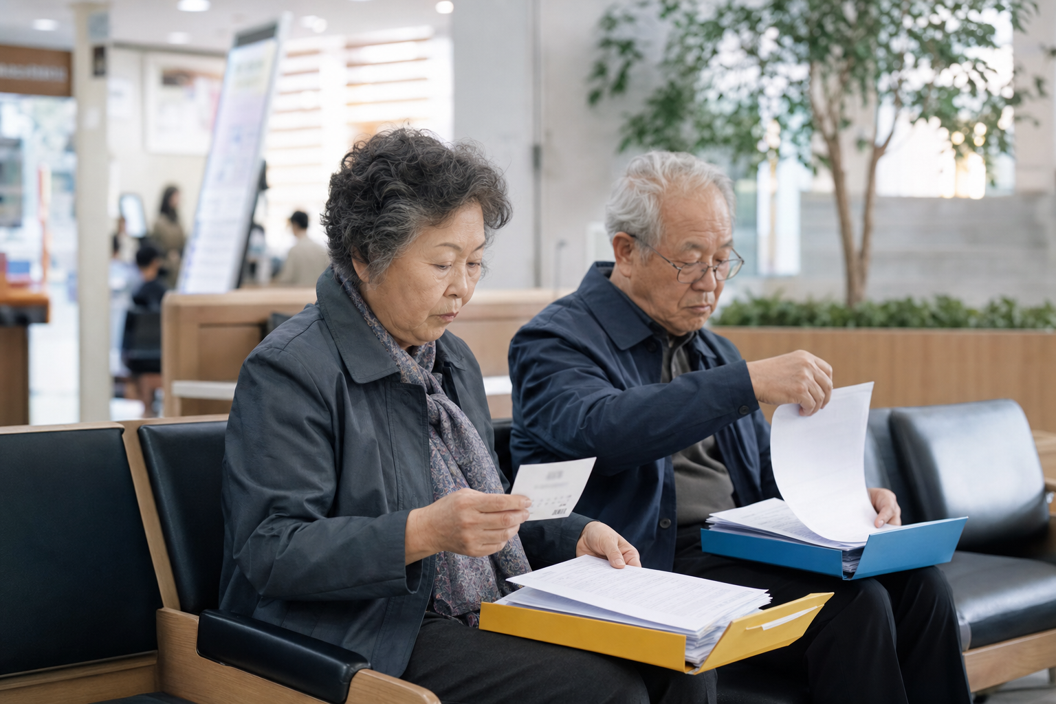 근로장려금 지급 전 소득과 가구원 재산 자료를 함께 확인하는 심사 장면